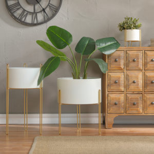 Nordic Elegance - Plant Stand - White Large 380mm