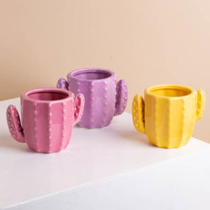 FLASH DEALS - Cactus Pot Dark Pink 90mm