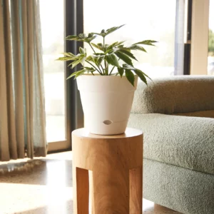 Leonard Self Watering Round Pot 380mm - Large (White)